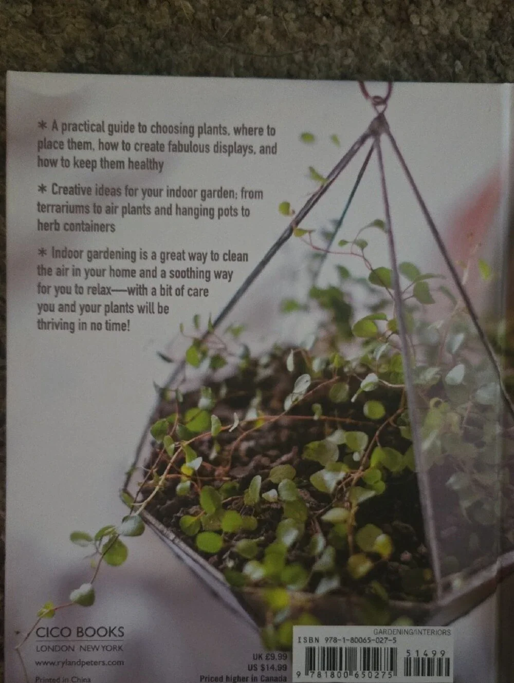 The Joy of Living with Plants - White Cover Home Accent Book